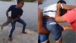 YouTube: Joven lanzó un perro al agua y los vecinos lo castigaron así [VIDEO]
