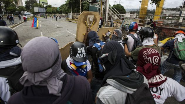 Las protestas contra el presidente de Venezuela Nicolás Maduro se registran desde el 3 de abril pasado (Efe).