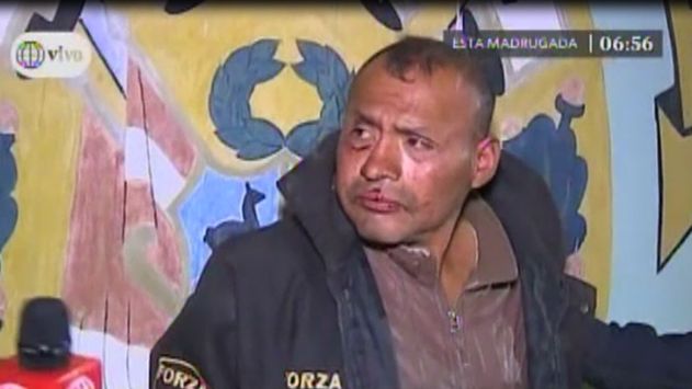 Cerrón Castro quedó detenido en la comisaría de Huachipa. (América TV)