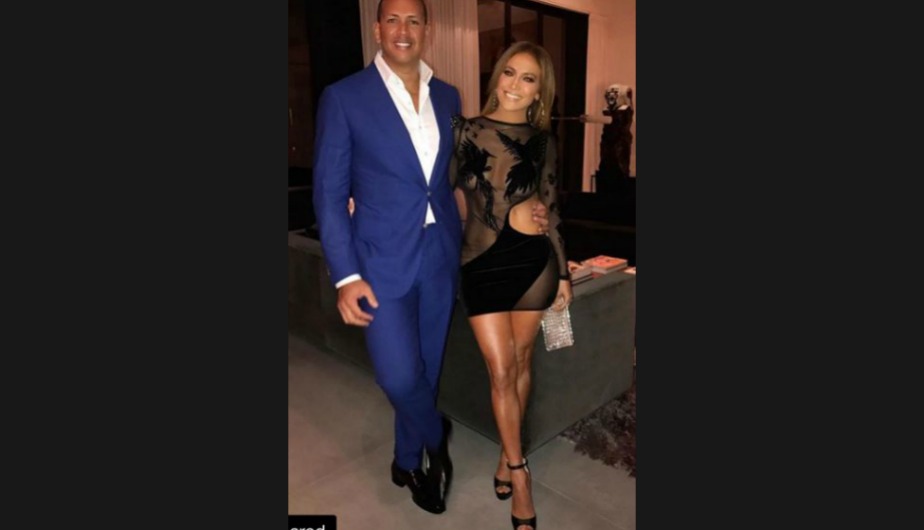 J.Lo y su novio, el ex beisbolista estadounidense Álex Rodríguez. (Instagram/@J.Lo)
