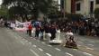 En desfile escolar de Piura recordaron la solidaridad que afloró por El Niño Costero 
