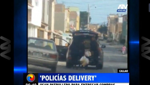 'Delivery' sería para la pareja de uno de los agentes policiales. (ATV  Noticias)