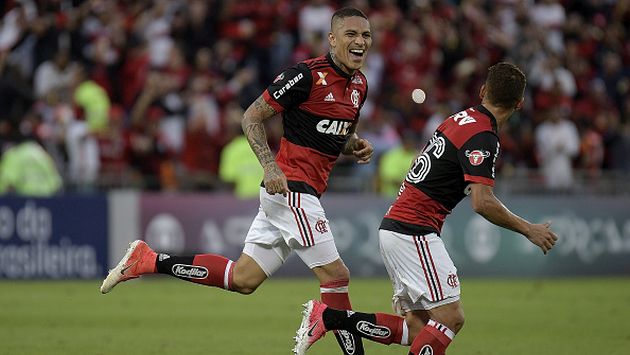 Guerrero puso el 2-1 momentáneo a favor del Flamengo. (Gettyimages)