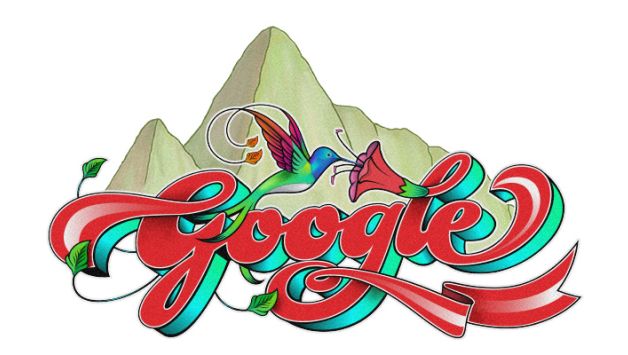 Google celebró el Día Nacional de Perú con este doodle. 