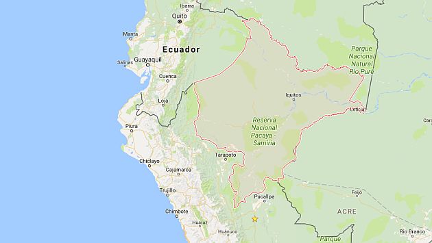 Loreto: Esta madrugada 3 sismos remecieron la localidad de Contamana. (Google Maps)