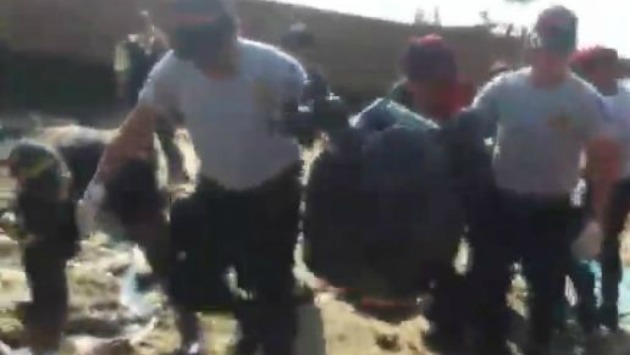 Policía de Salvataje recuperó los cuerpos de los menores. (Captura RPP TV)