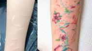 La tatuadora que ayuda a olvidar autolesiones inflingidas en la adolescencia. (Twitter:weeednesday)