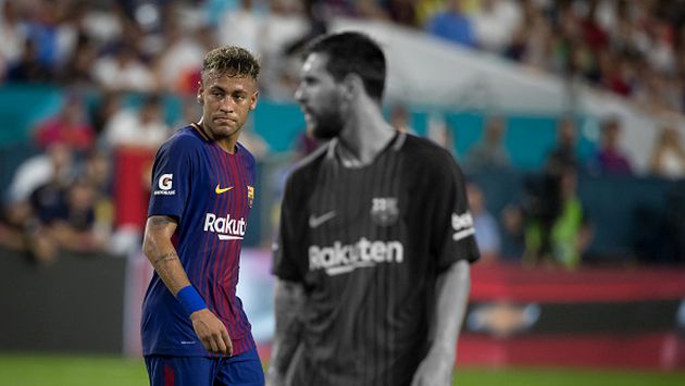 Neymar y Messi compartieron cuatro años en el Barcelona. (Getty images)