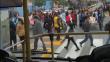 Manifestación del Sutep genera caos vehicular en vías del Metropolitano [VIDEO]