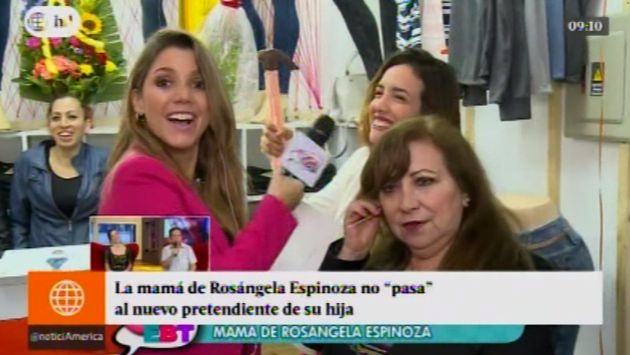 Mamá de Rosángela Espinoza ‘no pasa’ a su nuevo pretendiente. (Captura de video)