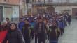 Profesores marcharon en contra del secretario del Suter y la ministra de Educación en Pasco [FOTOS]