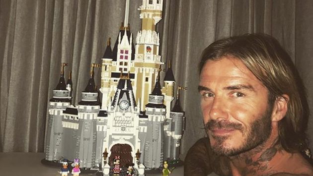 ¡David Beckham finalmente terminó de construirle el castillo de LEGO a su hija! (Instagram)