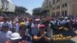 Miles de maestros marchan en el centro de Chiclayo